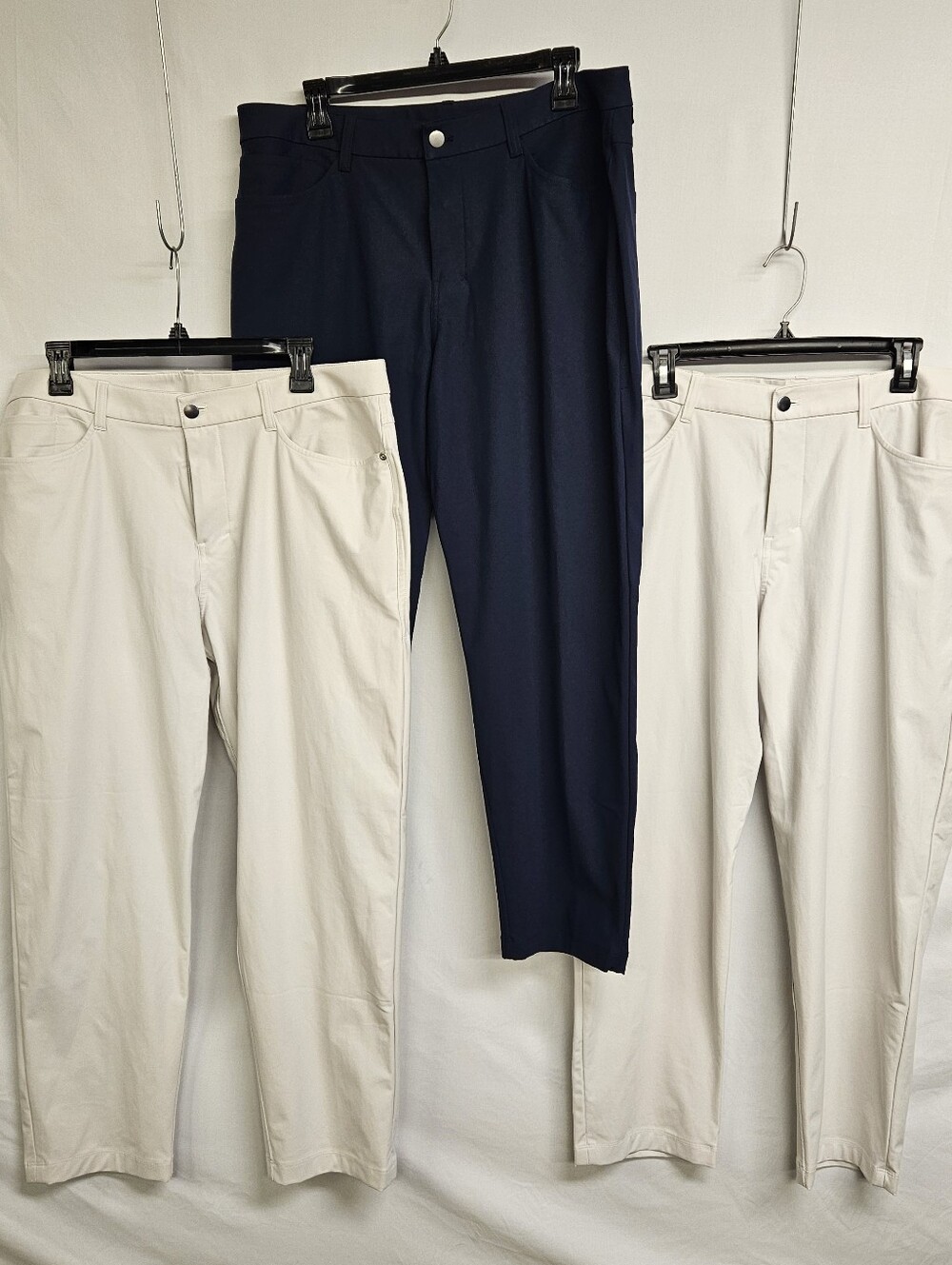 Lululemon ABC Classic-Fit Warpstreme Pants Set Of 3 PAIRS SIZE 36x30(28) LM5AQHS